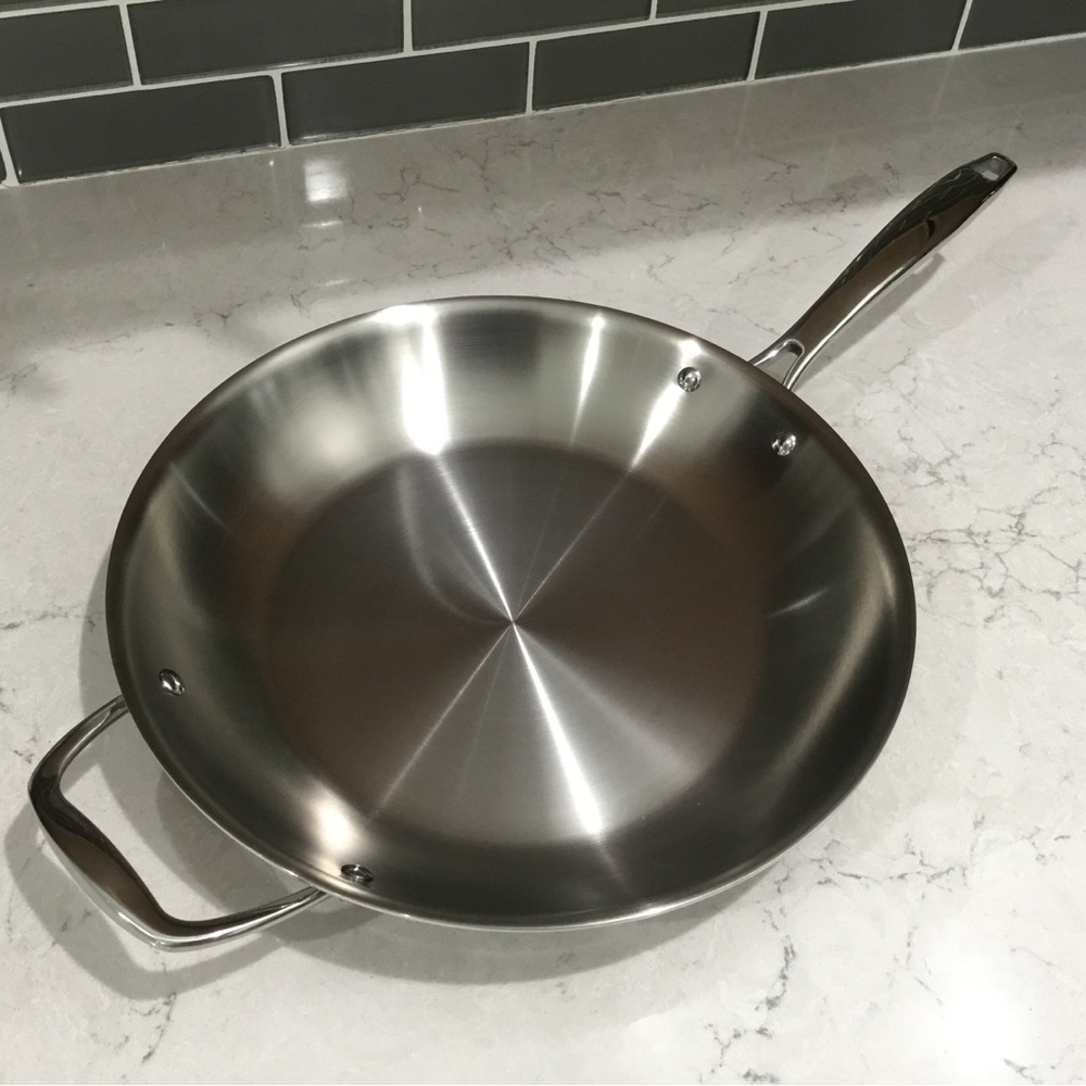 Tramontina 12 inch Fry Pan Tri-Ply Clad Stainless Steel